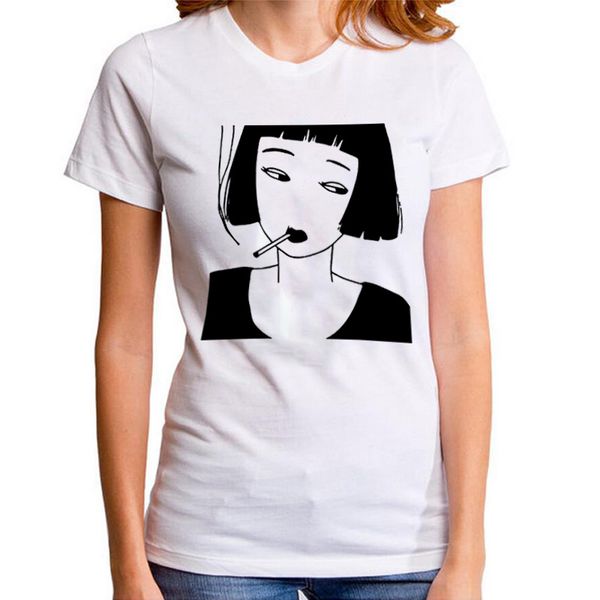 smoking girl anime tee shirt funny punk harajuku hip hop rock tshirt women black white t-shirt femme
smoking girl anime tee shirt funny punk harajuku hip hop rock tshirt women black white t-shirt femme