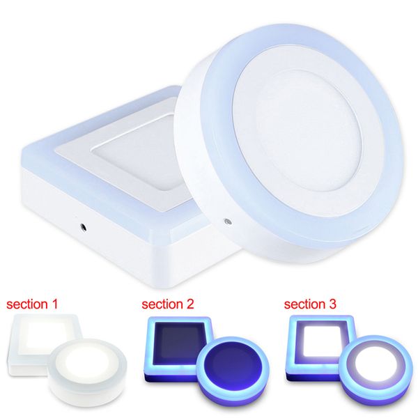 6w 9w 16w 24w round square led panel light surface mounted downlight no cut double color led ceiling light ac85~265v
6w 9w 16w 24w round square led panel light surface mounted downlight no cut double color led ceiling light ac85~265v