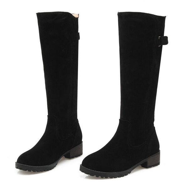 size 34-43 woman concise short plush mid calf boots women slip-on plus size boot ladies winter thick heels shoes for female, Black
size 34-43 woman concise short plush mid calf boots women slip-on plus size boot ladies winter thick heels shoes for female, Black