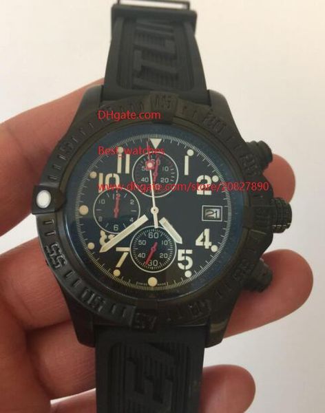 factory supplier luxury wristwatches 44mm quartz chronograph black dial stainless steel mens watch watches rubber strap bands, Slivery;brown
factory supplier luxury wristwatches 44mm quartz chronograph black dial stainless steel mens watch watches rubber strap bands, Slivery;brown