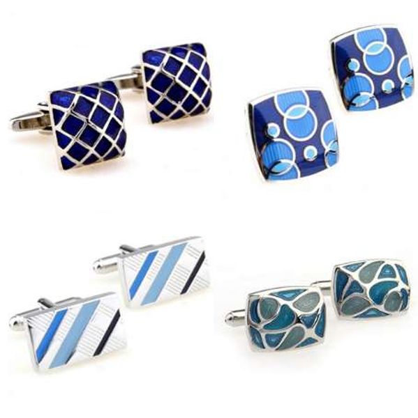 blue color enamel cufflink cuff link ing, Silver
blue color enamel cufflink cuff link ing, Silver