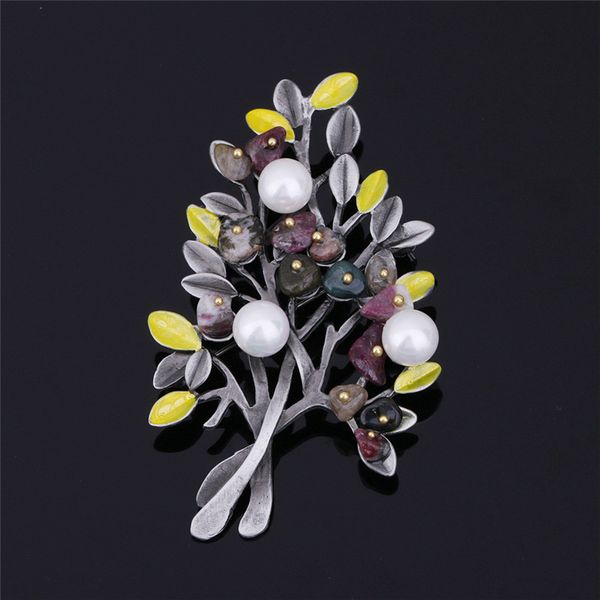 europe and the united states new retro high-end christmas tree brooch natural pearl brooches fashion dual-use metal accessories, Gray
europe and the united states new retro high-end christmas tree brooch natural pearl brooches fashion dual-use metal accessories, Gray