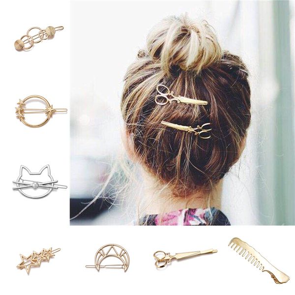 1pc hair clip women headwear casual scissors comb cat star pattern fashion hair clip barrettes apparel accessorie headpiece, Golden;white
1pc hair clip women headwear casual scissors comb cat star pattern fashion hair clip barrettes apparel accessorie headpiece, Golden;white