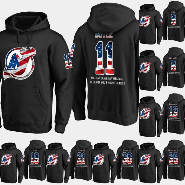 Mens New Jersey Devils USA Flag Hoodie 11 Brian Boyle 19 Travis Zajac 21 Kyle Palmie Hockey Sweatershirt Jerseys Black S-XXXL
Mens New Jersey Devils USA Flag Hoodie 11 Brian Boyle 19 Travis Zajac 21 Kyle Palmie Hockey Sweatershirt Jerseys Black S-XXXL
