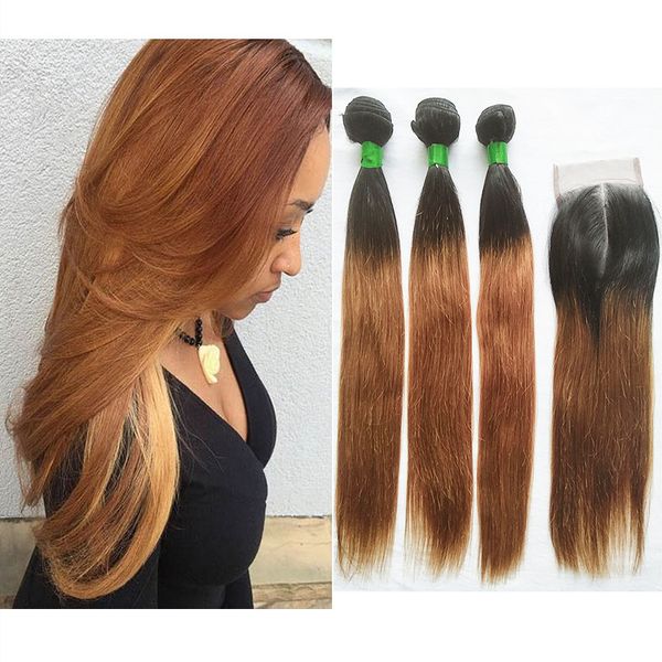 straight ombre #1b/30 colored hair bundles with closure malaysian peruvian brazilian virgin human hair weave 3 bundles with 4x4 lace closure, Black;brown
straight ombre #1b/30 colored hair bundles with closure malaysian peruvian brazilian virgin human hair weave 3 bundles with 4x4 lace closure, Black;brown