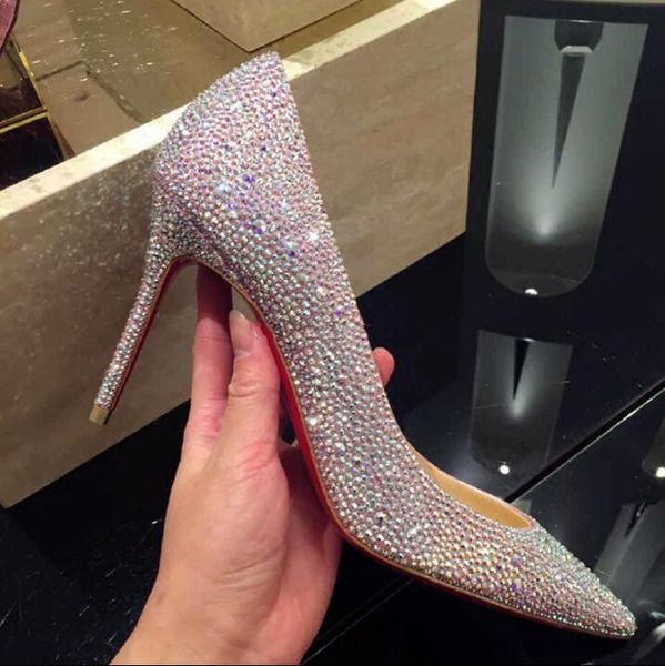 2018 Fashion Patent Studded drill Diamond covered Pink bright red bottom high heels Shoes Ladies shoes, wedding shoes With Box
2018 Fashion Patent Studded drill Diamond covered Pink bright red bottom high heels Shoes Ladies shoes, wedding shoes With Box