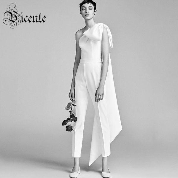 2018 new stylish bow embellished one shoulder white wholesale party club wear women jumpsuit, Black;white
2018 new stylish bow embellished one shoulder white wholesale party club wear women jumpsuit, Black;white