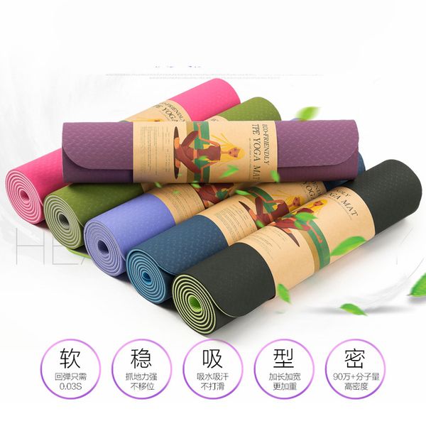 tpe 1830*610*6mm yoga mat non slip double layers with adjustable strap healthy lose weight for yoga include the carry bag
tpe 1830*610*6mm yoga mat non slip double layers with adjustable strap healthy lose weight for yoga include the carry bag