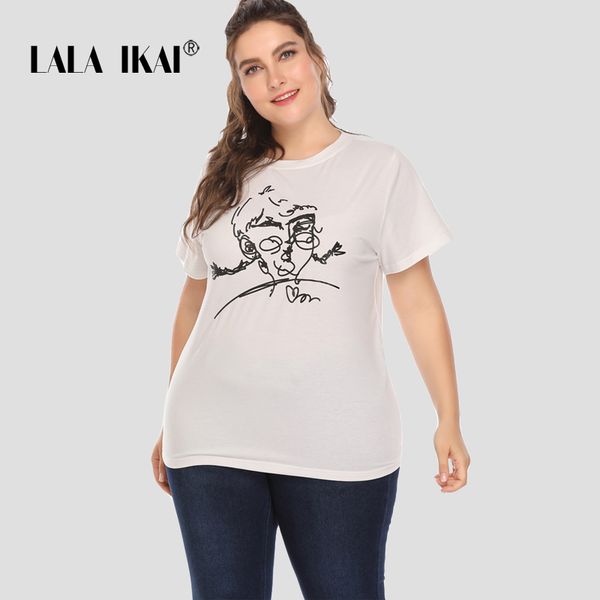 lalaikai plus size xl 2xl 3xl 4xl 5xl white graffiti tshirt women loose short sleeve tee casual simple ladies sma1778-47
lalaikai plus size xl 2xl 3xl 4xl 5xl white graffiti tshirt women loose short sleeve tee casual simple ladies sma1778-47