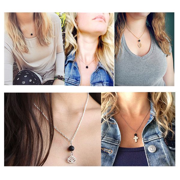 new lava-rock lotus leaf cross pendant aromatherapy essential oil diffuser necklaces natural black lava bead pendant necklace fine jewelry, Silver
new lava-rock lotus leaf cross pendant aromatherapy essential oil diffuser necklaces natural black lava bead pendant necklace fine jewelry, Silver