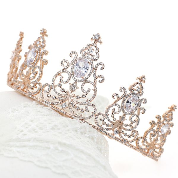 luxury rose gold crowns tiaras for brides zircon crystals wedding hair accessories girls' princess bridal crowns, Silver
luxury rose gold crowns tiaras for brides zircon crystals wedding hair accessories girls' princess bridal crowns, Silver