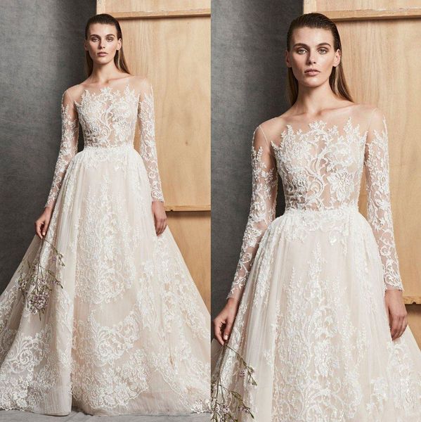 zuhair murad 2020 свадебные платья с длинными рукавами sheer bateau плюс размер свадебные платья кружева аппликация a-line свадебное платье, White
zuhair murad 2020 свадебные платья с длинными рукавами sheer bateau плюс размер свадебные платья кружева аппликация a-line свадебное платье, White