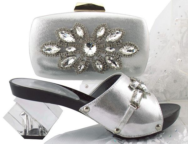 fashion silver women shoes with big crystal flower design bag for dress african pumps match handbag set qsl006, Black
fashion silver women shoes with big crystal flower design bag for dress african pumps match handbag set qsl006, Black
