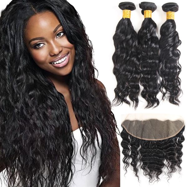 8a indian human hair extensions water wave bundles with13x 4 lace frontal closure hair unprocessed human hair weave for black women, Black;brown
8a indian human hair extensions water wave bundles with13x 4 lace frontal closure hair unprocessed human hair weave for black women, Black;brown