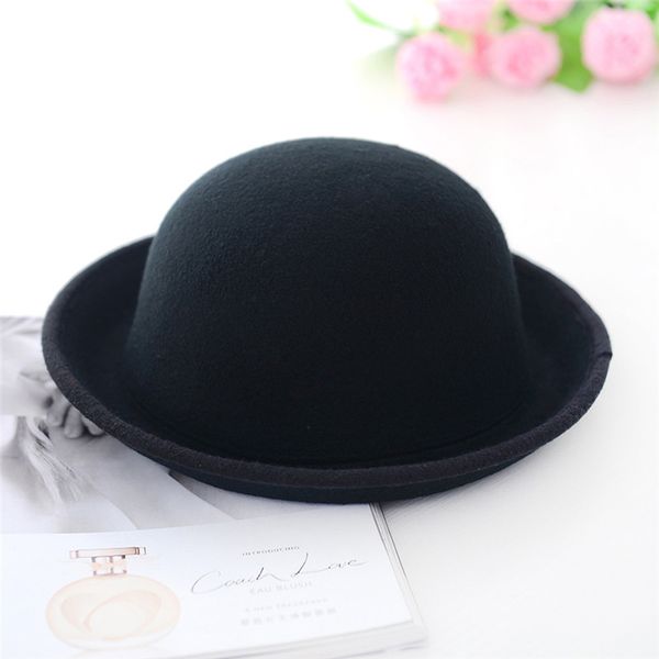 women men black/pink chic vintage bowler hat roll brim derby fedora dome cap 6 colors j2 s, Black;white
women men black/pink chic vintage bowler hat roll brim derby fedora dome cap 6 colors j2 s, Black;white