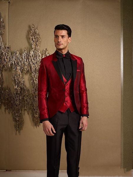 excellent design red men wedding tuxedos black peak lapel one button groom tuxedos men 3 piece suit(jacket+pants+tie+vest)28, Black;gray
excellent design red men wedding tuxedos black peak lapel one button groom tuxedos men 3 piece suit(jacket+pants+tie+vest)28, Black;gray