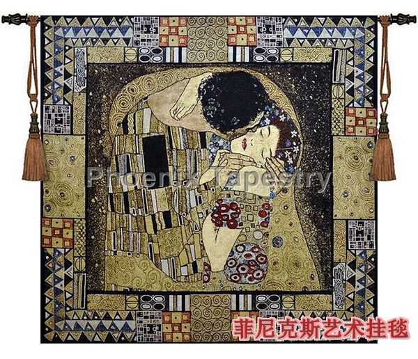 gustav klimt - kiss beautiful tapestry wall hanging fashion portraut 100% cotton home decoration textile - square art products blanket
gustav klimt - kiss beautiful tapestry wall hanging fashion portraut 100% cotton home decoration textile - square art products blanket