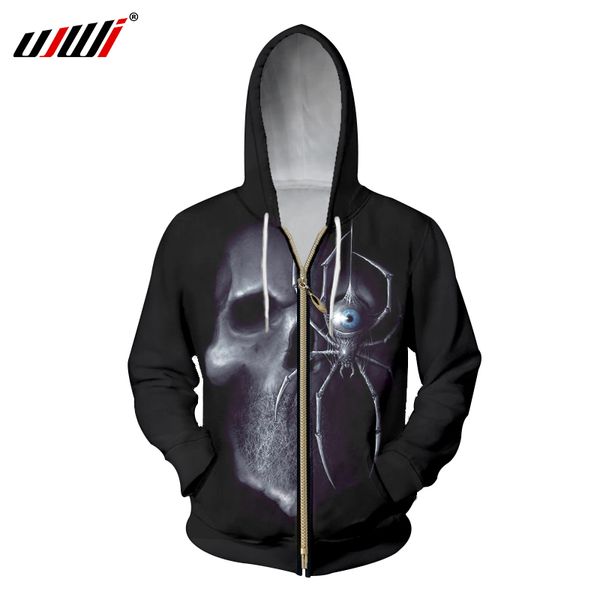 oversize zipper hoodies men 3d cool print skull spider hoodie sweatshirt man long sleeve hooded hoody pullover tracksuits, Black
oversize zipper hoodies men 3d cool print skull spider hoodie sweatshirt man long sleeve hooded hoody pullover tracksuits, Black