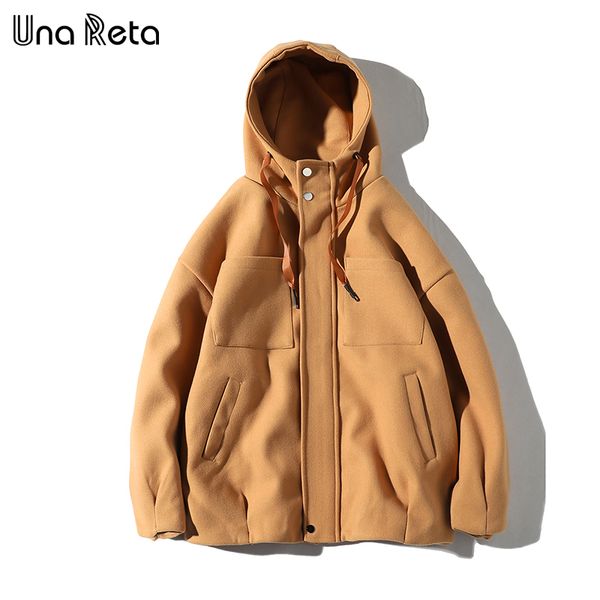 una reta woolen coats mens autumn winter new hooded jacket coat men casual fashion solid color jackets men overcoat, Black
una reta woolen coats mens autumn winter new hooded jacket coat men casual fashion solid color jackets men overcoat, Black