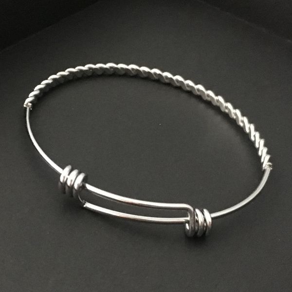 3pcs lot silver stainless steel adjustable bracelet steel wire chain cuff bangle 2.46'' for women men jewelry, Black
3pcs lot silver stainless steel adjustable bracelet steel wire chain cuff bangle 2.46'' for women men jewelry, Black