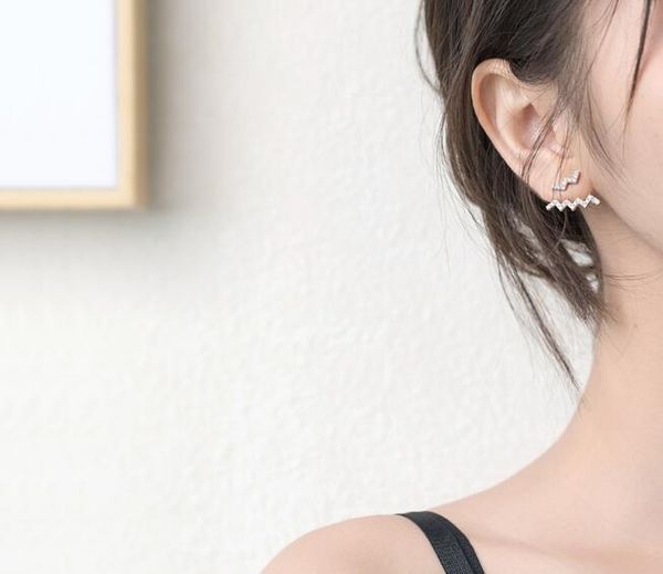 authentic real 100% 925 sterling silver fine jewelry white zirconia front & back twist waterwave ear jackets earrings gtle2304, Golden;silver
authentic real 100% 925 sterling silver fine jewelry white zirconia front & back twist waterwave ear jackets earrings gtle2304, Golden;silver