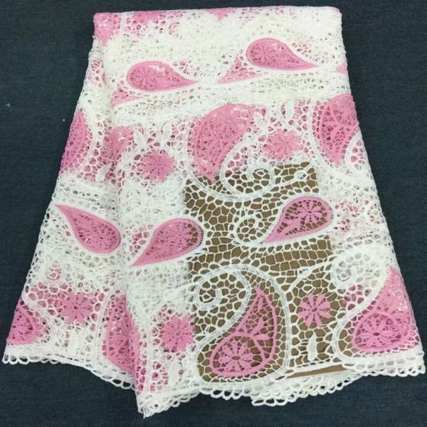 5yards/pc white and pink african milk silk lace embroidery french mesh lace fabric fower dress bm16-1, Black;white
5yards/pc white and pink african milk silk lace embroidery french mesh lace fabric fower dress bm16-1, Black;white