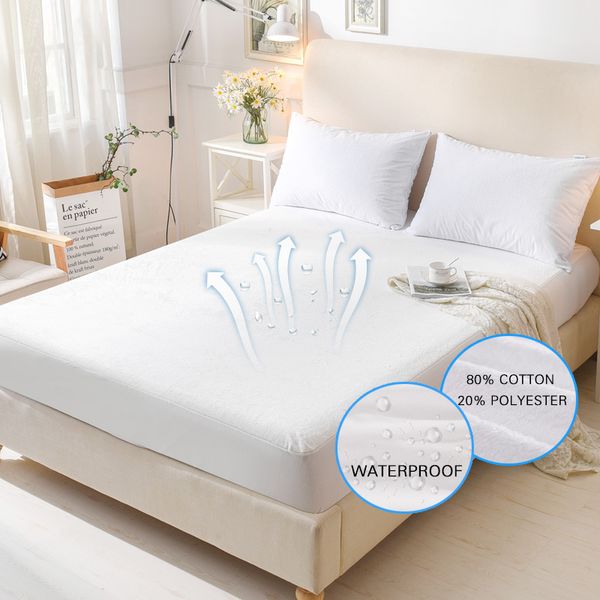 terry waterproof mattress cover anti-mite breathable hypoallergenic bed protection pad mattress protector 1 pc 42 blanket
terry waterproof mattress cover anti-mite breathable hypoallergenic bed protection pad mattress protector 1 pc 42 blanket