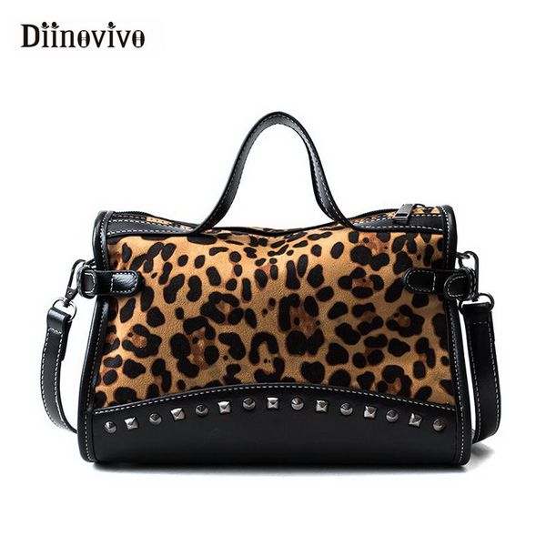 DIINOVIVO 2018 New Leopard Women Handbags Fashion Rivet Female Big Bag Vintage Designer Totes Ladies Hand Bags WHDV0835
DIINOVIVO 2018 New Leopard Women Handbags Fashion Rivet Female Big Bag Vintage Designer Totes Ladies Hand Bags WHDV0835