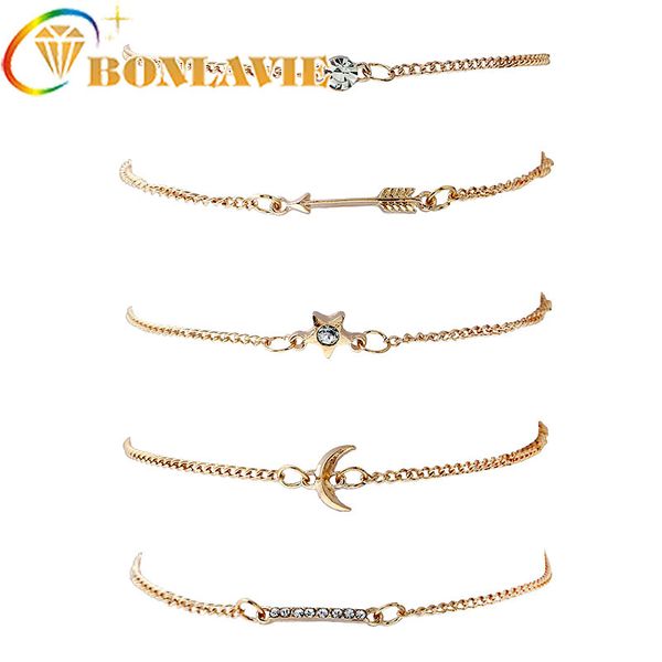 5pcs/set alloy arrow star for women gold color set bracelet chain jewelry pulseras mujer feminina bijoux femme bohemian, Golden;silver
5pcs/set alloy arrow star for women gold color set bracelet chain jewelry pulseras mujer feminina bijoux femme bohemian, Golden;silver