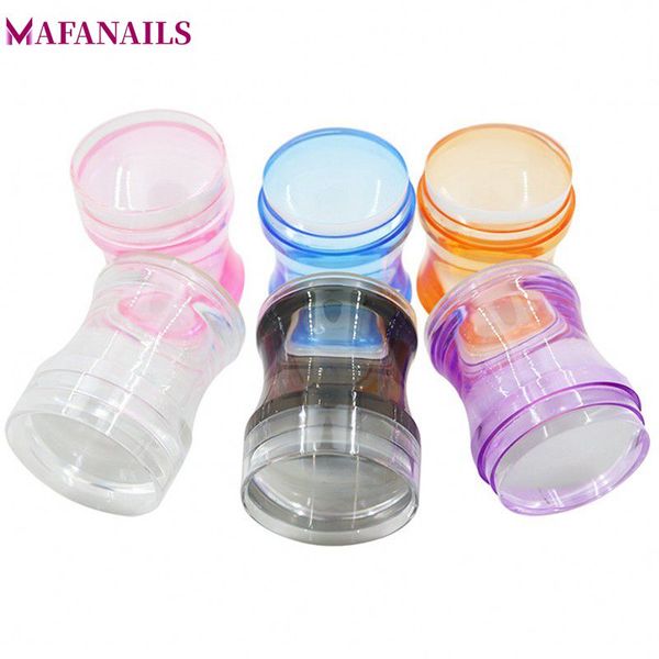 1pc 4cm clear jelly nail stamper 4 colors plastic clear silicone marshmallow nail art stamper for stamping plate tool yz (27-30, White 
1pc 4cm clear jelly nail stamper 4 colors plastic clear silicone marshmallow nail art stamper for stamping plate tool yz (27-30, White