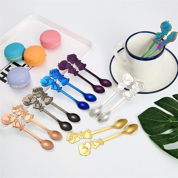 stainless steel coffee spoon cartoon couple wedding supplies kitchen supplies mixer couple valentine's day gift tea spoons 50set t1i852
stainless steel coffee spoon cartoon couple wedding supplies kitchen supplies mixer couple valentine's day gift tea spoons 50set t1i852