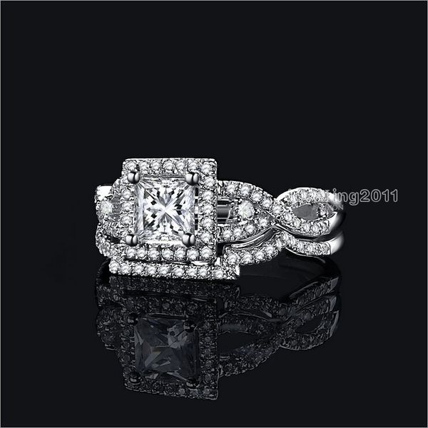 choucong valuable princess cut diamonique cz 925 sterling silver wedding band ring set sz 5-10 gift ing, Slivery;golden
choucong valuable princess cut diamonique cz 925 sterling silver wedding band ring set sz 5-10 gift ing, Slivery;golden
