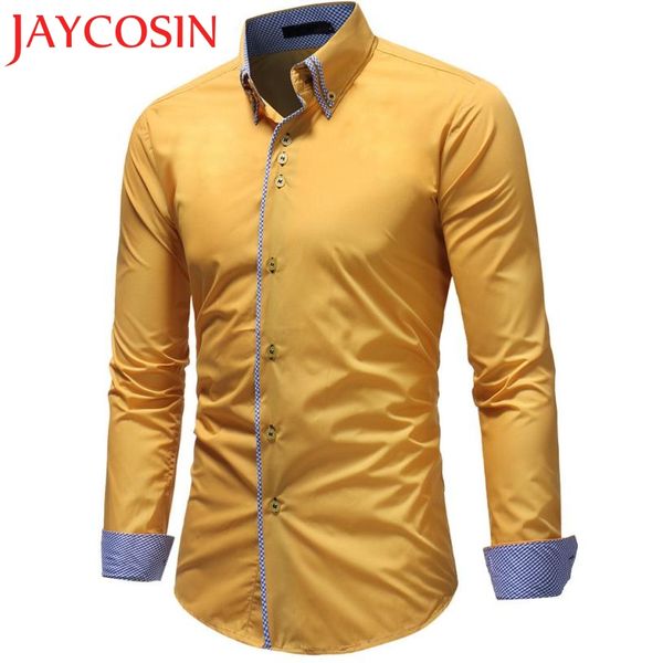 jaycosin 2018 men's autumn casual formal slim button-down long sleeve dress shirt blouse dropshipping august 4, White;black
jaycosin 2018 men's autumn casual formal slim button-down long sleeve dress shirt blouse dropshipping august 4, White;black