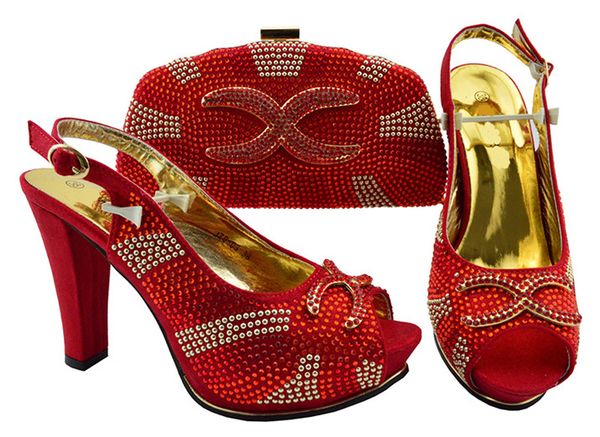 red women pumps match bag set with rhinestone african shoes and handbag for dress jzs-03,heel 11cm
red women pumps match bag set with rhinestone african shoes and handbag for dress jzs-03,heel 11cm