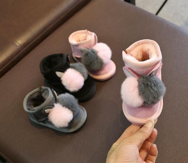 2018 new winter 1-3years old baby girls snow boots warm velvet thickening anti slip soft bottom cotton thick warm shoes, Black
2018 new winter 1-3years old baby girls snow boots warm velvet thickening anti slip soft bottom cotton thick warm shoes, Black