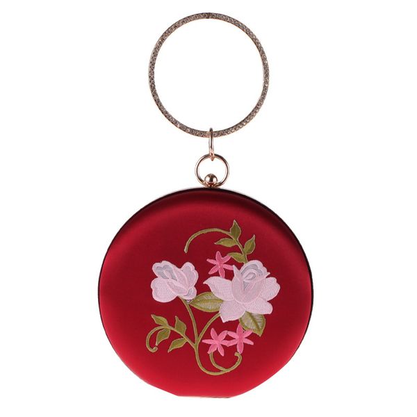 new vintage round wristlets embroidered flowers women evening clutch bag crystal round handle solid lady party flap handbag hasp
new vintage round wristlets embroidered flowers women evening clutch bag crystal round handle solid lady party flap handbag hasp