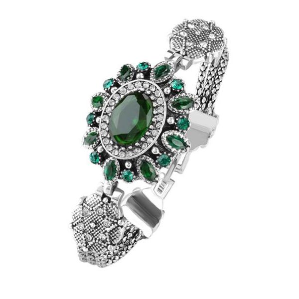 the new fashionable lady's bracelet luxury elliptical glass stone bracelet fashion highlights the temperament retro jewelry, Golden;silver
the new fashionable lady's bracelet luxury elliptical glass stone bracelet fashion highlights the temperament retro jewelry, Golden;silver