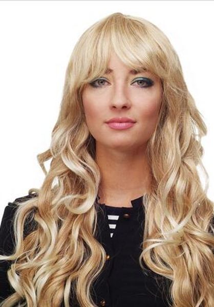 women's wig blondmix curles wavy long side part approx. 70 cm 9204s-15bt613, Black;brown
women's wig blondmix curles wavy long side part approx. 70 cm 9204s-15bt613, Black;brown