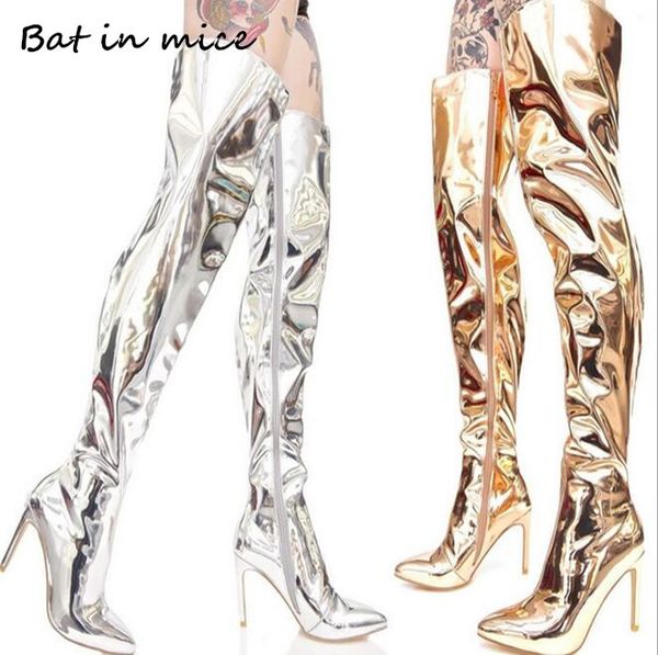 women pu leather pumps long boots pointed toe zipper high heels over-the-knee boots women plus size 34-47 w155, Black
women pu leather pumps long boots pointed toe zipper high heels over-the-knee boots women plus size 34-47 w155, Black