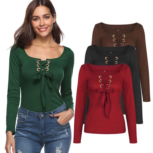 women's long sleeve t-shirt bind belt bowknot casual t-shirt blouse 4colors size s l xl, White
women's long sleeve t-shirt bind belt bowknot casual t-shirt blouse 4colors size s l xl, White