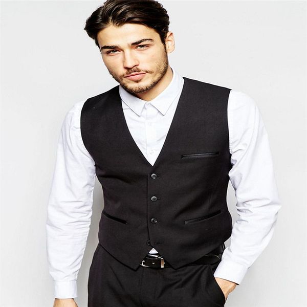 waistcoat in slim fit custom made vest for man 's clothes business waistcoat and suit vest, Black;white
waistcoat in slim fit custom made vest for man 's clothes business waistcoat and suit vest, Black;white