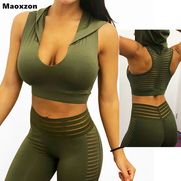 maoxzon womens workout fitness slim short hooded tank vests female army green summer mesh breathable jogger crop, White
maoxzon womens workout fitness slim short hooded tank vests female army green summer mesh breathable jogger crop, White