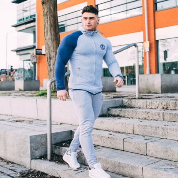 men's wear 2018 muscle type brothers sports suit fitness suit men's long sleeved running trainer tight wear, Gray
men's wear 2018 muscle type brothers sports suit fitness suit men's long sleeved running trainer tight wear, Gray