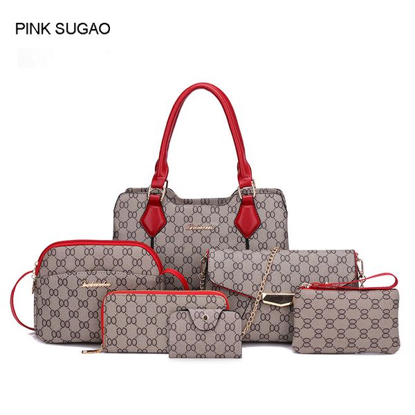 pink sugao designer handbags for women 2018 new style 6 pcs/set 5color pu leather sac à main tote bag crossbody shoulder bag purse
pink sugao designer handbags for women 2018 new style 6 pcs/set 5color pu leather sac à main tote bag crossbody shoulder bag purse