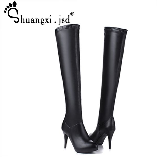shuangxi.jsd 2018 luxury design black high heels over the knee boots leather boots women woman shoes large size 44
shuangxi.jsd 2018 luxury design black high heels over the knee boots leather boots women woman shoes large size 44