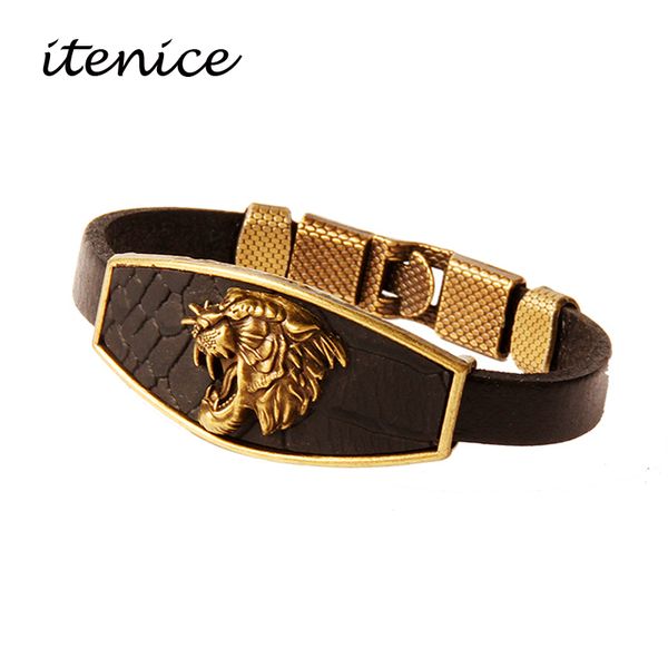 design men bracelets geometric bronze cross wing lion owl shackles black leather bracelet men wristband fashion jewelry unisex, Golden;silver
design men bracelets geometric bronze cross wing lion owl shackles black leather bracelet men wristband fashion jewelry unisex, Golden;silver