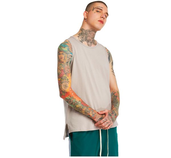 men summer fashion tank casual active sleeveless vest irregular high street tanks tees sports wear, White;black
men summer fashion tank casual active sleeveless vest irregular high street tanks tees sports wear, White;black