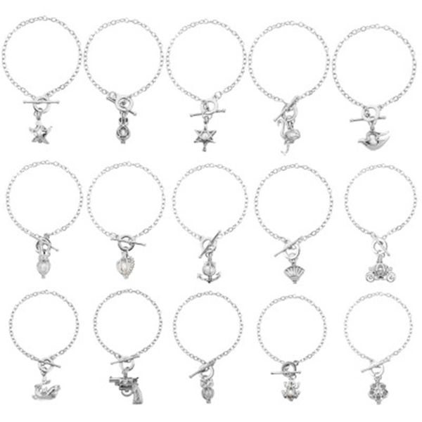 elegant women pearl oyster charm bracelets fashion silver pistol owl ostrich pearl cage pendant locket bracelet jewelry 17121309, Black
elegant women pearl oyster charm bracelets fashion silver pistol owl ostrich pearl cage pendant locket bracelet jewelry 17121309, Black