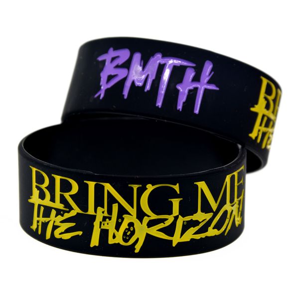 onebandahouse 1pc 1 inch bmth bring me the horizon silicone bracelet wristband, Golden;silver
onebandahouse 1pc 1 inch bmth bring me the horizon silicone bracelet wristband, Golden;silver