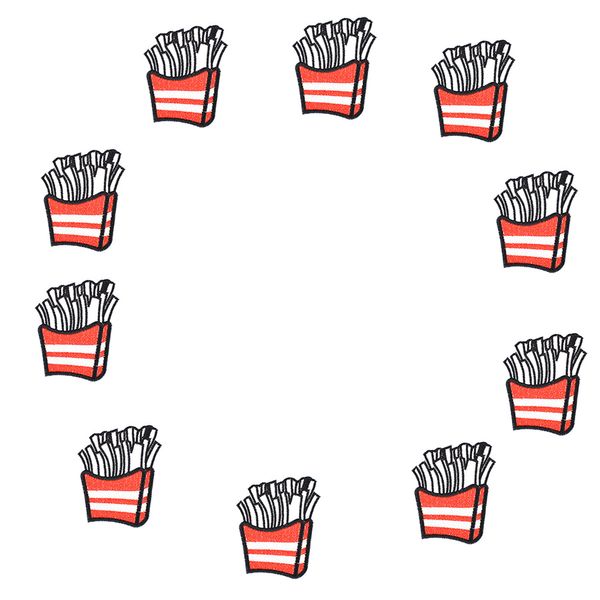 10 pcs white chips embroidered patches for clothing bags iron on transfer applique patch for kids jeans sweater diy sew on embroidery patch, Black
10 pcs white chips embroidered patches for clothing bags iron on transfer applique patch for kids jeans sweater diy sew on embroidery patch, Black